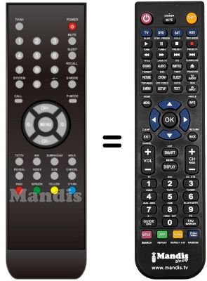 Comandament a dist&agrave;ncia equivalent United LTW20X81