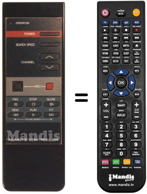 Comandament a distància equivalent REMCON949