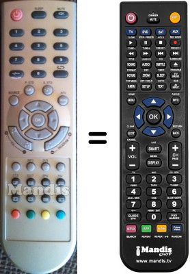 Comandament a dist&agrave;ncia equivalent Kenstar VDC1503LBD