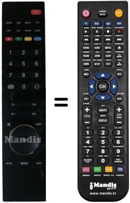 Comandament a distància equivalent Schaub Lorenz 32LT31