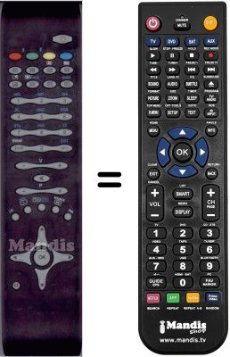 Comandament a distància equivalent Oki V22D-PH