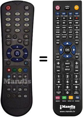 Comandament a dist&agrave;ncia equivalent RC1242