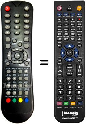 Comandament a distància equivalent Mitsai SUP9059