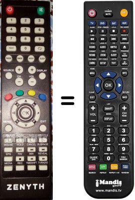 Comandament a dist&agrave;ncia equivalent ZYS40FHD-1