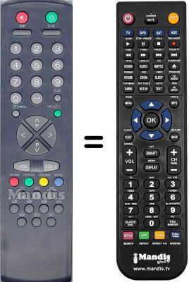 Comandament a dist&agrave;ncia equivalent RC2040