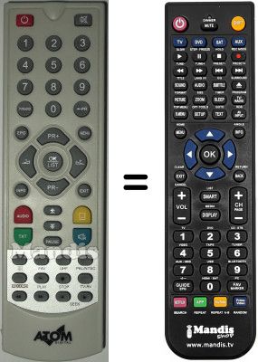 Comandament a dist&agrave;ncia equivalent ATOM DT56CHP