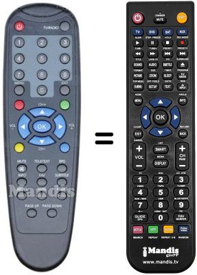 Comandament a distància equivalent MAJESTIC REMCON1354