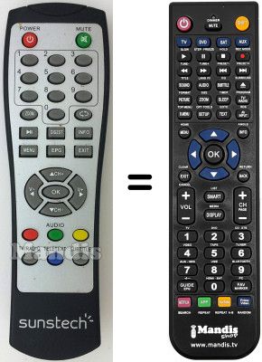 Comandament a distància equivalent Sunstech DTB-P460