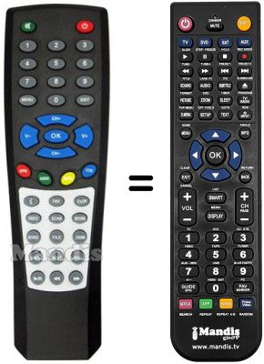 Comandament a distància equivalent DIKOM DVBT9004