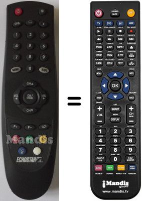 Comandament a dist&agrave;ncia equivalent Echostar DSB2200