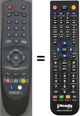 Comandament a dist&agrave;ncia equivalent Echostar DSB1200VIACCESS