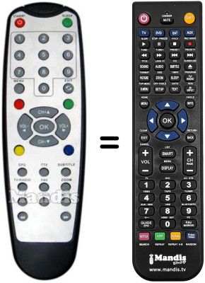 Comandament a dist&agrave;ncia equivalent Evo-SD200