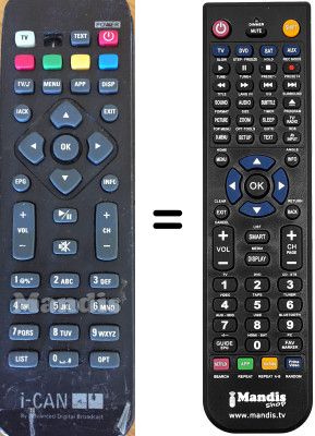 Comandament a dist&agrave;ncia equivalent I-CAN I-CAN1110SV-STORM