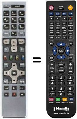 Comandament a dist&agrave;ncia equivalent RCU672