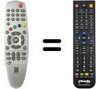 Comandament a dist&agrave;ncia equivalent Metronic SYSTEC2