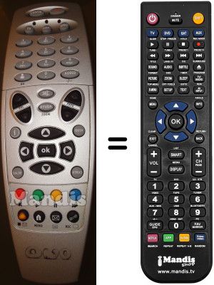 Comandament a dist&agrave;ncia equivalent TEXAS INSTRUMENTS CFT2142-TEXAS-INSTRUMENTS