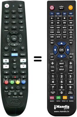 Comandament a dist&agrave;ncia equivalent OPTIBOX Anaconda HD