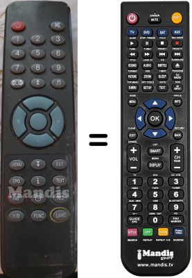 Comandament a distància equivalent Quadro DR9100CI