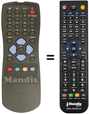 Comandament a distància equivalent RC1112905 / 00