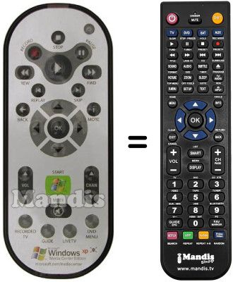 Comandament a distància equivalent RC1462601 / 00