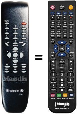 Comandament a distància equivalent RC424