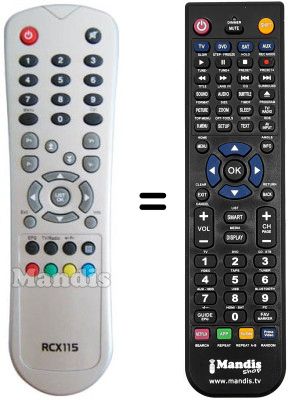 Comandament a dist&agrave;ncia equivalent RCX115