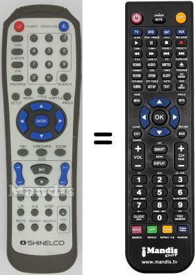 Comandament a distància equivalent Amstrad DX4015