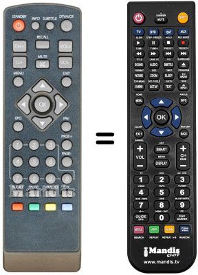 Comandament a distància equivalent SERVIMAT TNT58