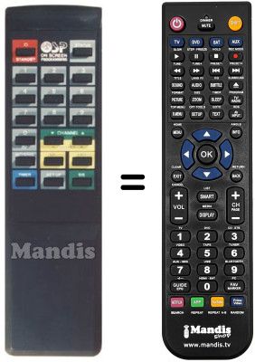 Comandament a distància equivalent Amstrad SRX510