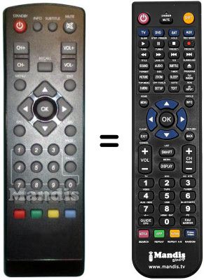 Comandament a distància equivalent REMCON1278