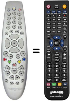 Comandament a dist&agrave;ncia equivalent FASTWEB ARIES600