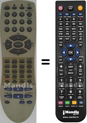 Comandament a dist&agrave;ncia equivalent Orion HVS59040