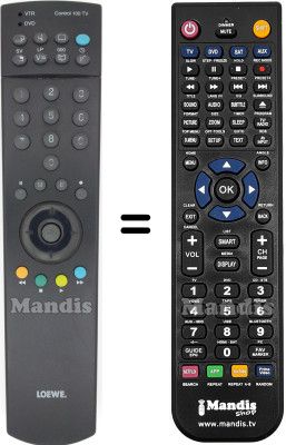 Comandament a dist&agrave;ncia equivalent LOEWE OPTA HVS57077