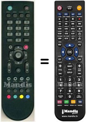 Comandament a distància equivalent HVS53309