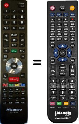 Comandament a distància equivalent Hisense HVS57395