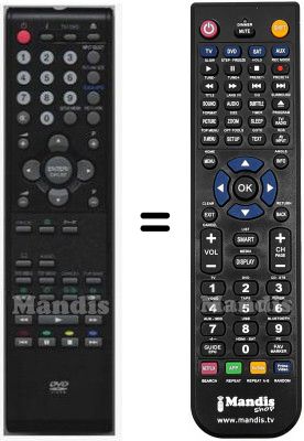 Comandament a distància equivalent Ferguson HVS57662