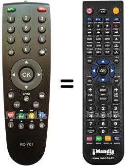 Comandament a dist&agrave;ncia equivalent HVS57508