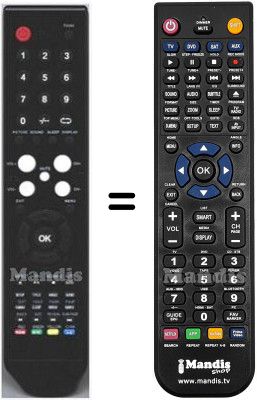 Comandament a distància equivalent HVS57580