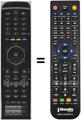 Comandament a distància equivalent HVS57650