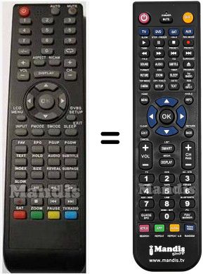 Comandament a dist&agrave;ncia equivalent HVS57696