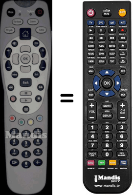 Comandament a dist&agrave;ncia equivalent Adb SEC3942W