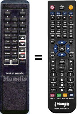 Comandament a dist&agrave;ncia equivalent WHV15492W