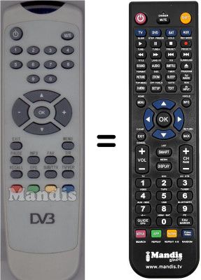 Comandament a dist&agrave;ncia equivalent WHV12302W