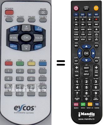 Comandament a distància equivalent WHV15199W