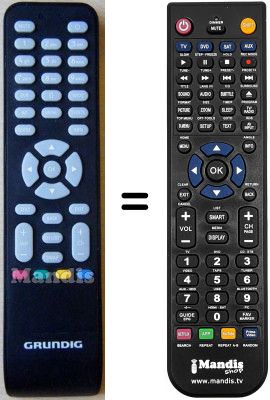 Comandament a dist&agrave;ncia equivalent Grundig SEC14055W