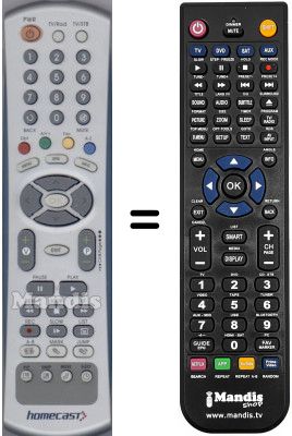 Comandament a distància equivalent WHV15804W