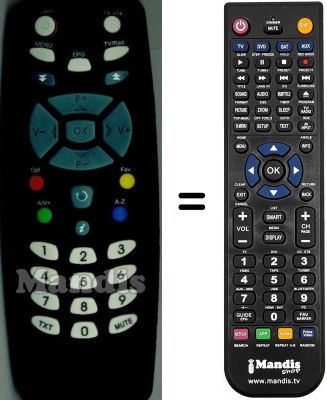 Comandament a distància equivalent WHV14827W