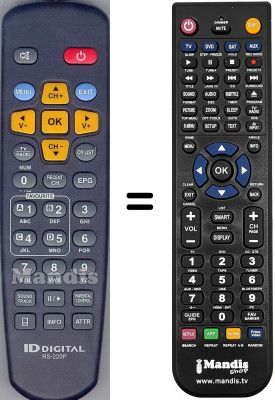 Comandament a dist&agrave;ncia equivalent WHV3238W