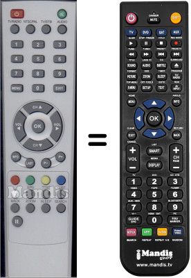 Comandament a dist&agrave;ncia equivalent WHV15837W