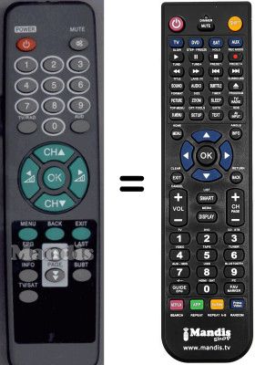 Comandament a dist&agrave;ncia equivalent WHV3119W